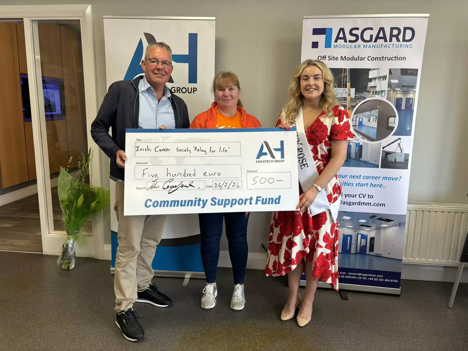 AsgaTech Community Support Fund €500 Donation